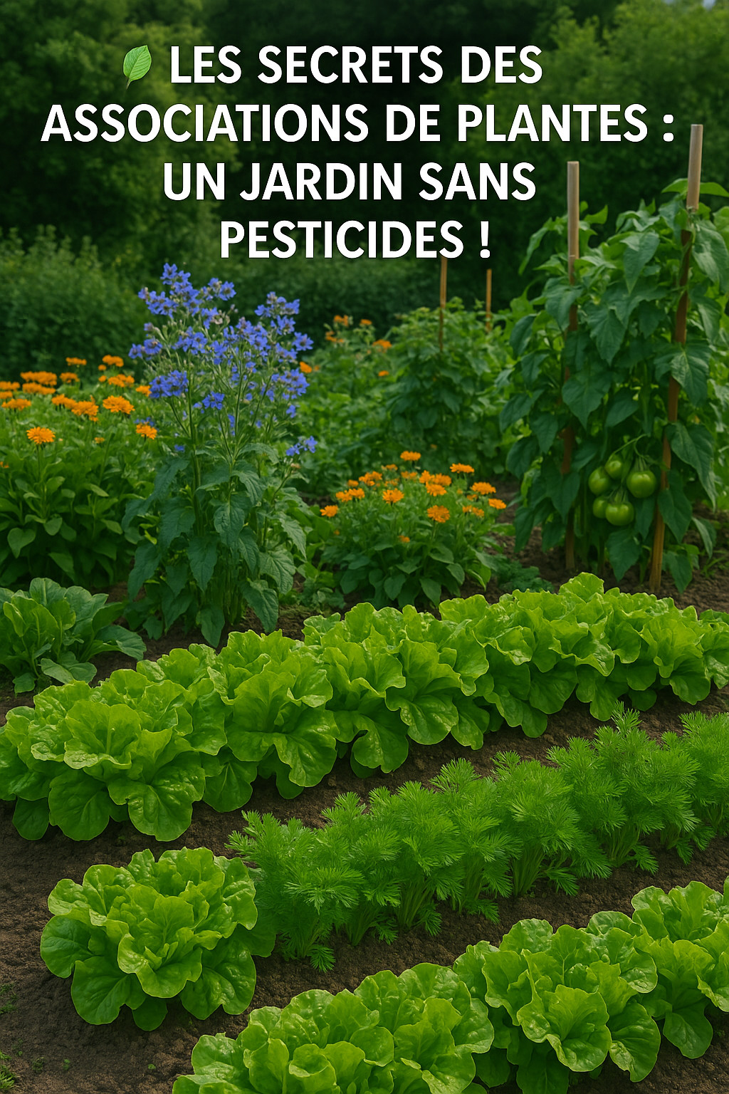🌿 Les Secrets des Associations de Plantes : Un Jardin Sans Pesticides ! 🌱